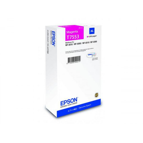 Epson T755340 Tintapatron WF8590 8510 8090 nyomtatókhoz vörös 39ml