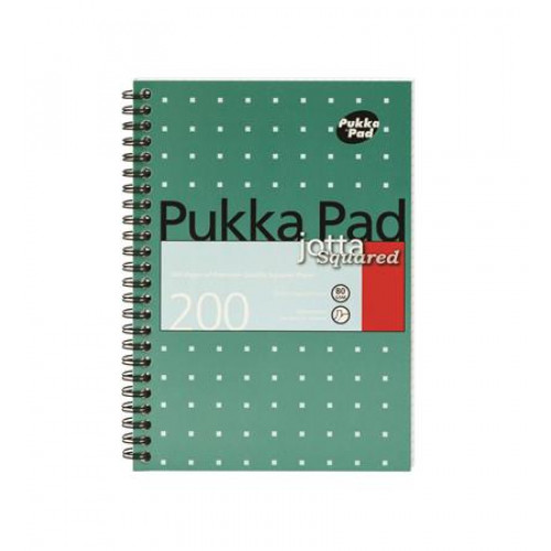 Pukka Pad Spirálfüzet A5 kockás 100lap Metallic Jotta