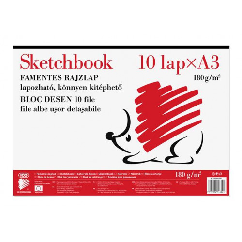 Ico Skiccfüzet A3 190g Süni