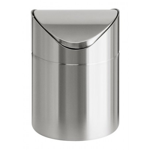 Vepa Bins Billenős szemetes 1,5l rozsdamentes acél asztali ezüst