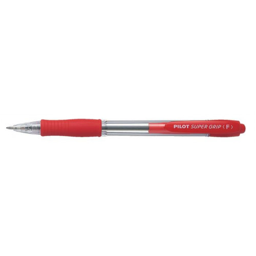 Pilot Golyóstoll 0,27mm nyomógombos Super Grip piros