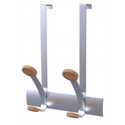 Alba Ruhafogas ajtóra helyezhető fém 2db akasztóval ezüst