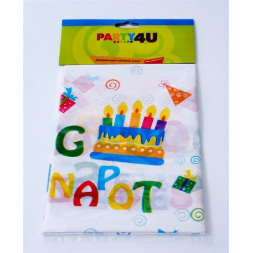 Terítő 130x180cm Boldog születésnapot