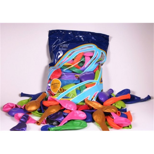 Léggömb 24cm gyöngyházfényű vegyes szín