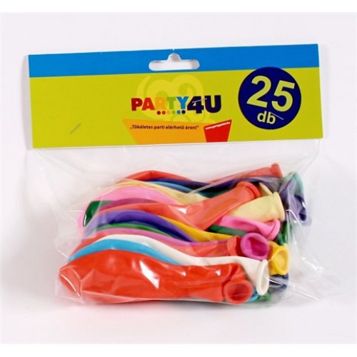 Léggömb 26cm vegyes szín