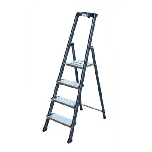 Krause Állólétra 6 lépcsőfokos eloxált Monto Securo 126443