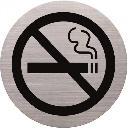 Helit Információs tábla rozsdamentes acél tilos a dohányzás
