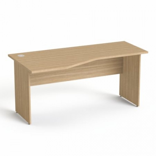 Mayah Íróasztal íves balos laplábbal 160x80cm Freedom SV-24 kőris