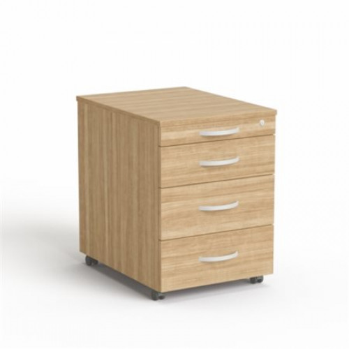 Mayah Görgős konténer 4 fiókos Freedom SV-15 kőris