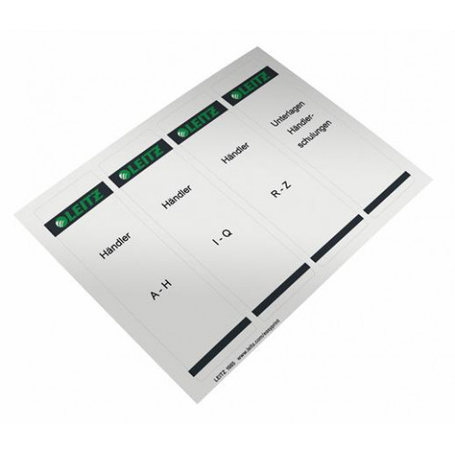 Leitz Cserecímke iratrendezőhöz öntapadó 61x192mm szürke