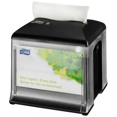 Tork Szalvéta adagoló N10 rendszer 157x149x149mm asztalra helyezhető Xpressnap Snack fekete (272808)