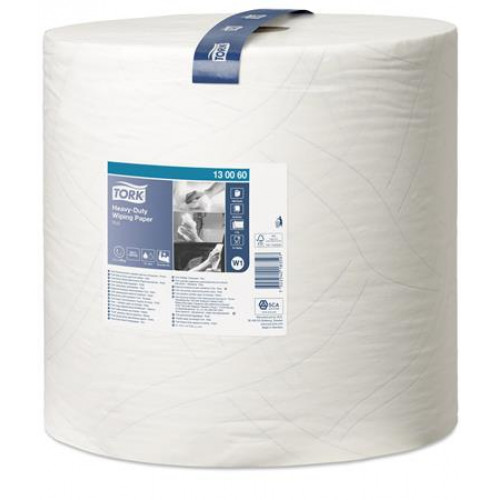 Tork Törlőpapír tekercses 2 rétegű 37,5cm W1 rendszer nagy teljesítményű Premium fehér (130060)