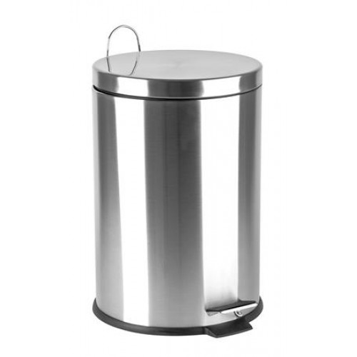 Pedálos szemetes fém 20l króm