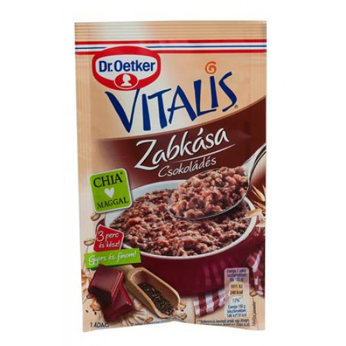 Dr Oetker Zabkása 60g Vitalis csokoládés