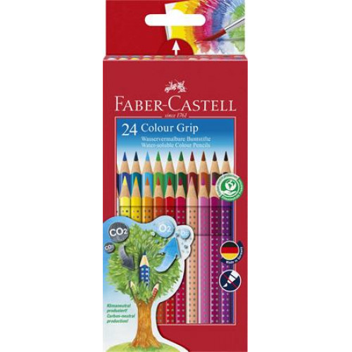 Faber-Castell Színes ceruza készlet háromszögletű Grip 2001 24 különböző szín