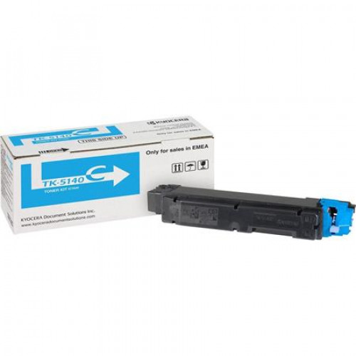 Kyocera TK5140C Lézertoner P6130cdn M6030cdn M6530cdn nyomtatókhoz kék 5k
