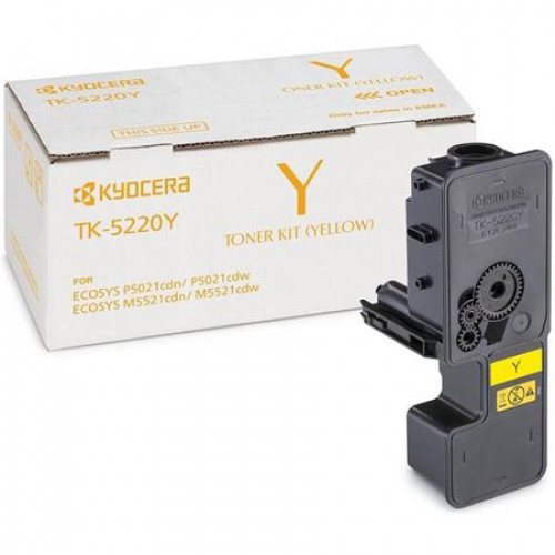 Kyocera TK5220Y Lézertoner P5021cdn P5021cdw M5521cdn M5521cdw sárga 1,2k