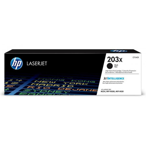 HP CF540X Lézertoner MFP M280nw MFP M281fdn MFP M281fdw 203X fekete 3,2k