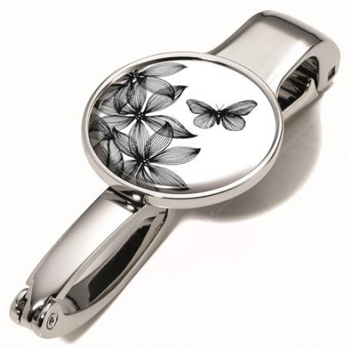 Troika Táskatartó kampó Black flowers