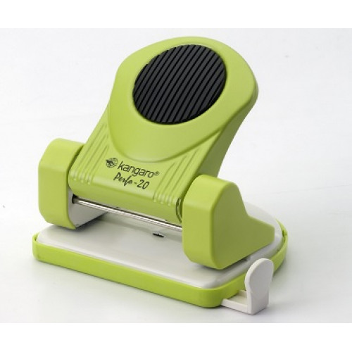 Kangaro Lyukasztó kétlyukú 20lap fém Perfo20 világoszöld