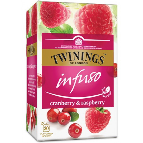 Twinings Gyümölcstea 20x2g Infuso vörös áfonya-málna bodzavirággal