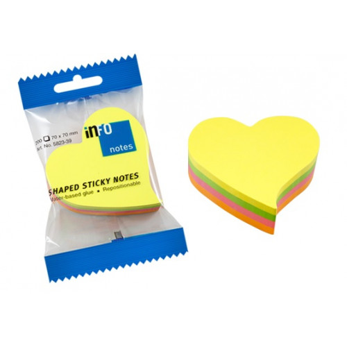 Gln Öntapadó jegyzettömb szív 200lap