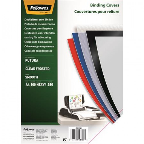 Fellowes Előlap A4 280 mikron matt tejfehér