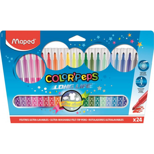Maped Filctoll készlet mosható Color Peps 24 különböző szín
