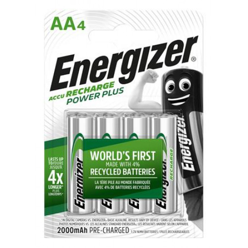 Energizer Tölthető elem AA ceruza 4x2000mAh Power Plus