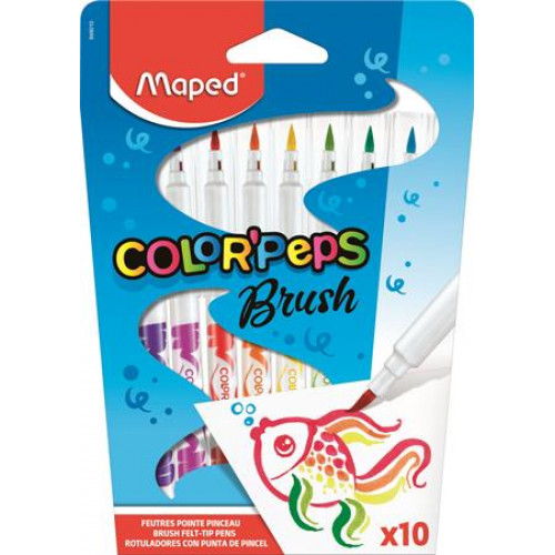 Maped Filctoll készlet ecset Color Peps Brush 10 különböző szín