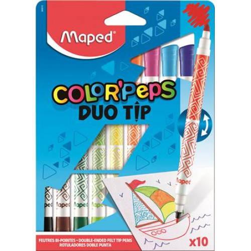 Maped Filctoll készlet Color Peps DuoTip 10 különböző szín
