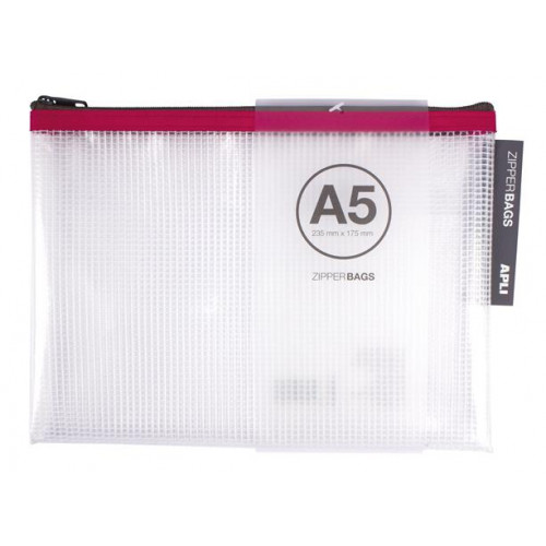 Apli Rendszerező tasak cipzáras 235x175mm vegyes színek