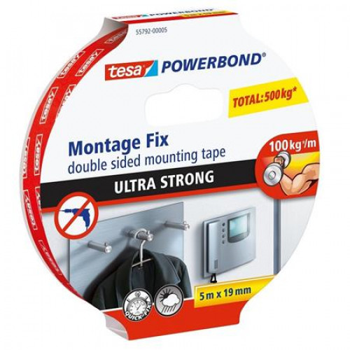 Tesa Ragasztószalag kétoldalas ultra erős 19mmx5m Powerbond