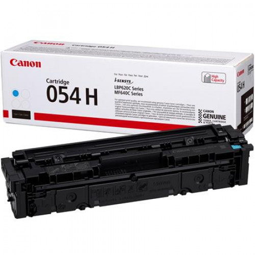 Canon CRG-054H Lézertoner i-Sensys LBP621 623 MF641 643 nyomtatókhoz cián 2,3k
