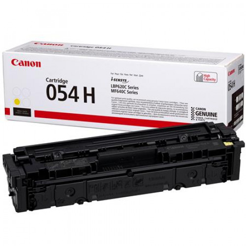 Canon CRG-054H Lézertoner i-Sensys LBP621 623 MF641 643 nyomtatókhoz sárga 2,3k