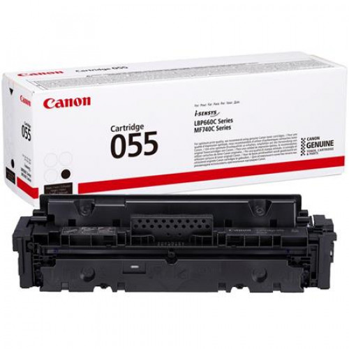 Canon CRG-055 Lézertoner i-Sensys LPB663 664 MF742 744 746 nyomtatókhoz fekete 2,3k