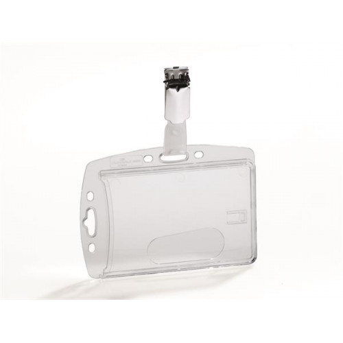 Durable Azonosítókártya tartó akril zárt csíptetővel