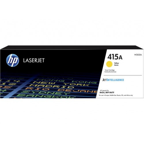 HP W2032A Lézertoner Color LaserJet Pro M454 MFP M479 nyomtatókhoz 415A sárga 2,1k