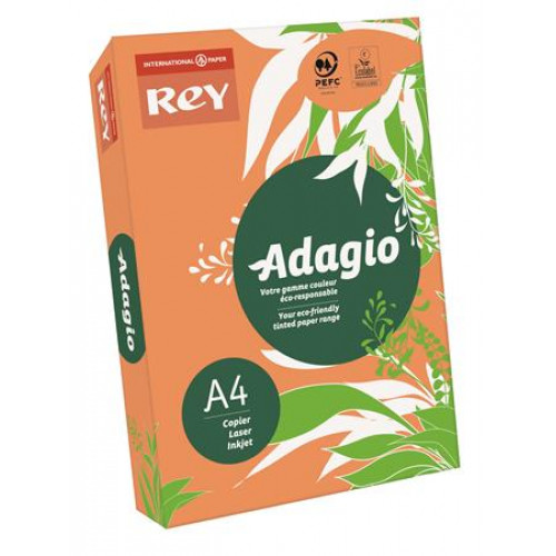 Rey Másolópapír színes A4 80g Adagio neon mandarin