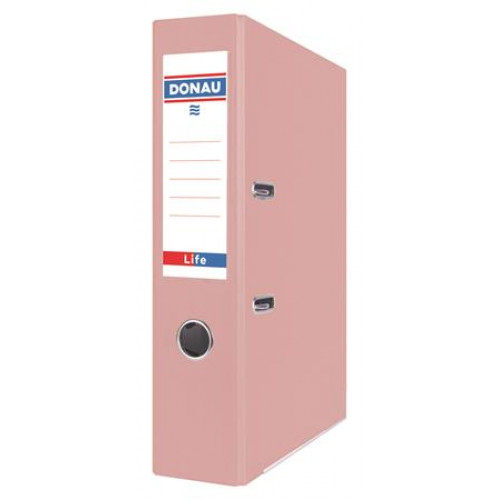 Donau Iratrendező 75mm A4 PP/karton Life pasztell rózsaszín