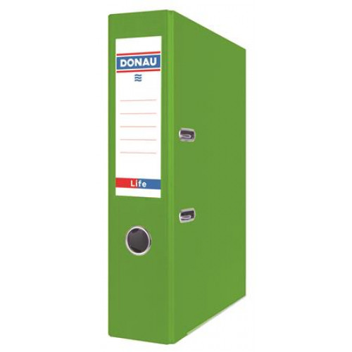 Donau Iratrendező 75mm A4 PP/karton Life neon zöld