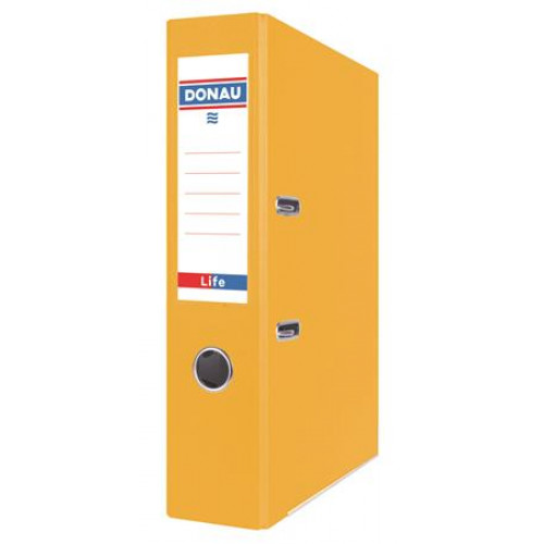 Donau Iratrendező 75mm A4 PP/karton Life neon sárga