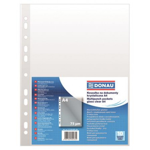 Donau Genotherm lefűzhető A4 75 mikron víztiszta