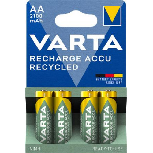 Varta Tölthető elem AA ceruza újrahasznosított 4x2100 mAh