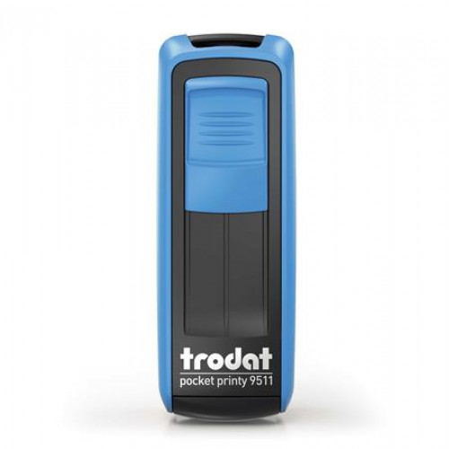Trodat Bélyegző Pocket Printy 9511 kék ház fekete párnával