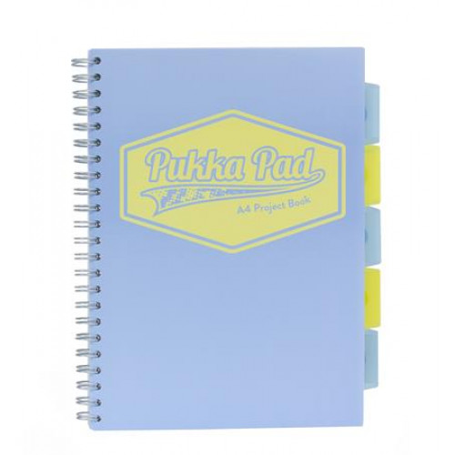 Pukka Pad Spirálfüzet A4 vonalas 100lap Pastel project book vegyes szín