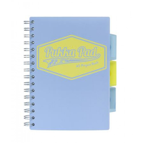 Pukka Pad Spirálfüzet A5 vonalas 100lap Pastel project book vegyes szín