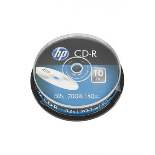 Hp CD-R lemez 700MB 52x 10db hengeren