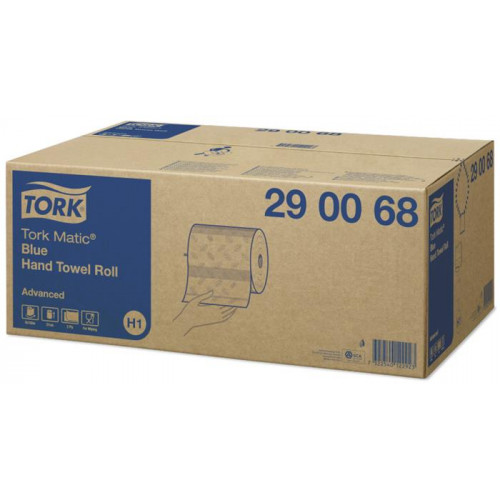 Tork Kéztörlő tekercses 2 rétegű 19cm H1 rendszer Matic kék (290068)