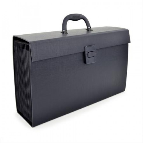 Rapesco Harmonikamappa irattáska 19 rekeszes fekete